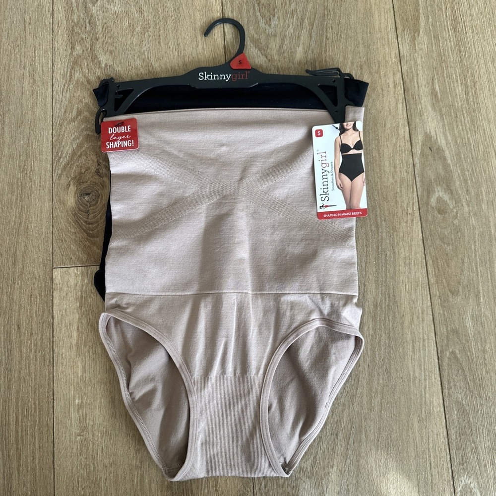Skinnygirl 2 Pack Shaping Briefs Small‎ Seamless Tummy Toning Panel High Waist